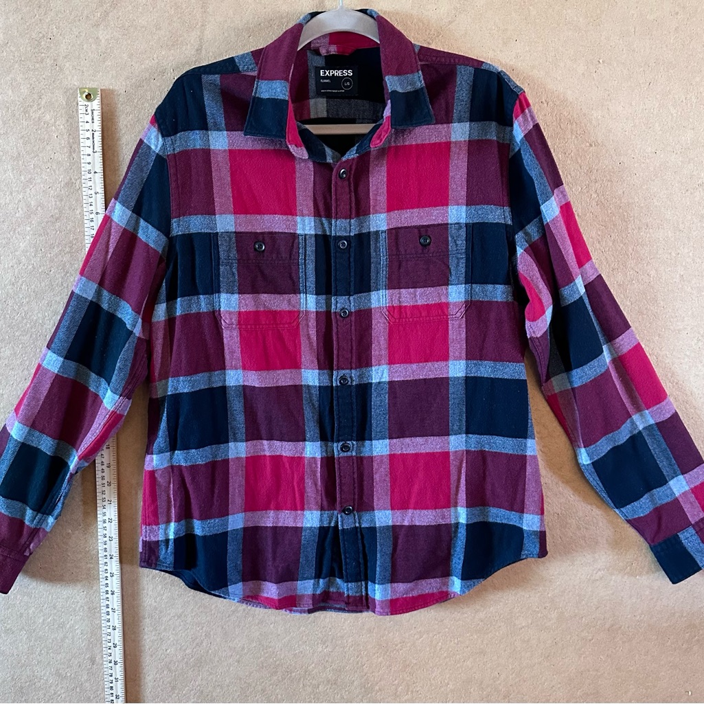 Multiple Color Button Up, Size L